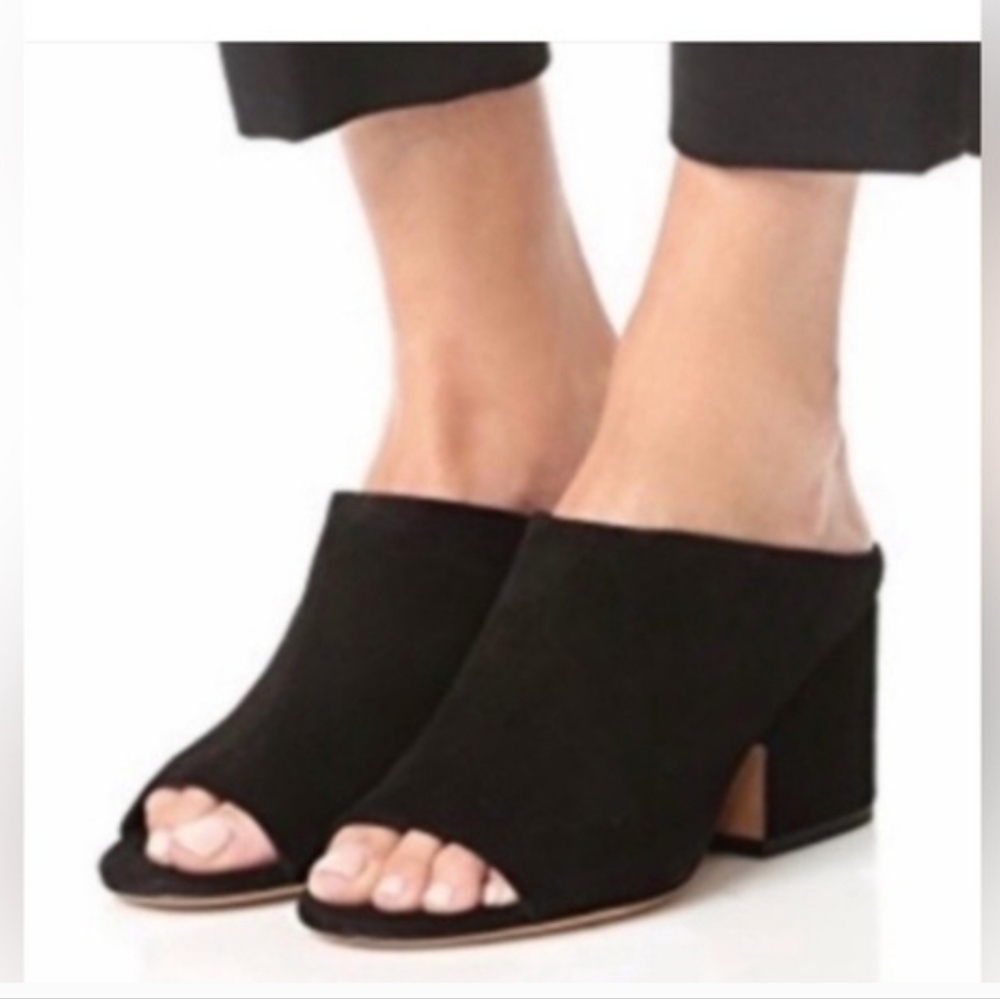 Vince Petra Mules, Black,Size 8